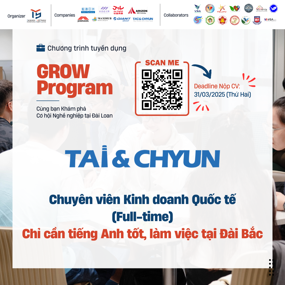 Chuyên viên Kinh doanh Quốc tế (Full-time)